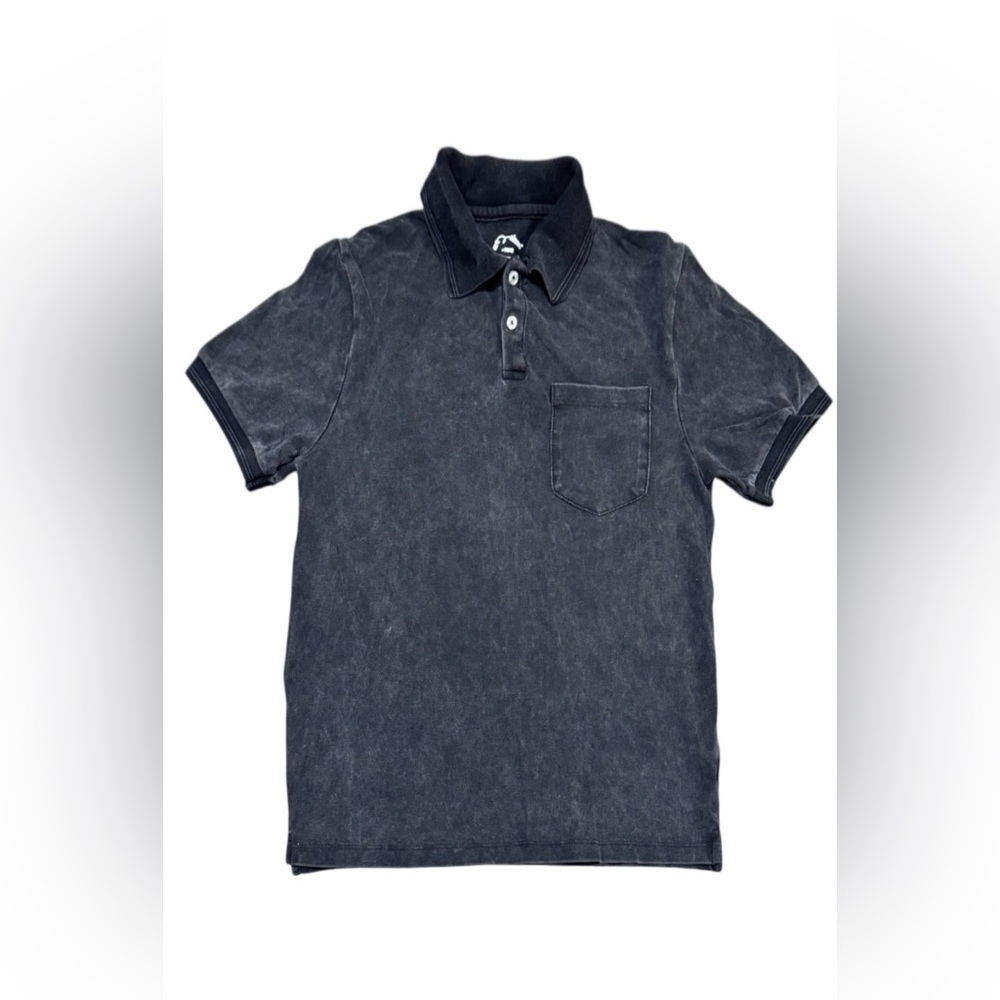 Black Polo Shirt Art Class Boys' black shirt, faded grey design, size 10/12 US
